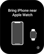 Place your Apple Watch next to your phone. Place your Apple Watch next to your phone.