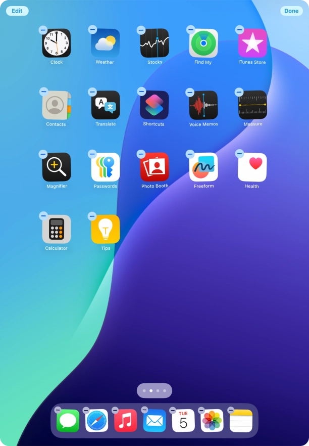 Press Edit. Press Edit.