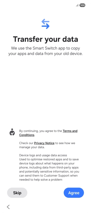 Press Agree. Press Agree.