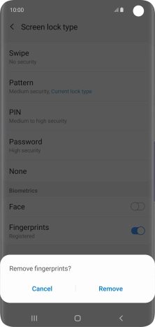 Press Remove. Press Remove.