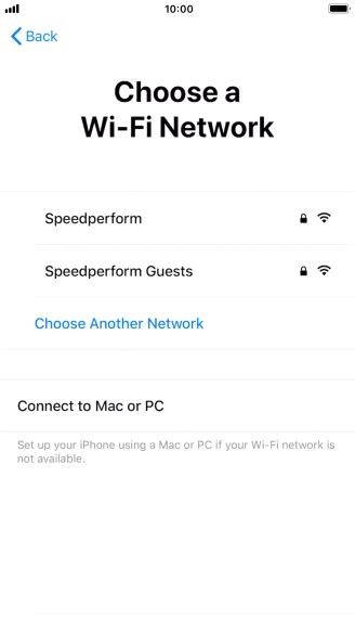 Press the required Wi-Fi network. Press the required Wi-Fi network.