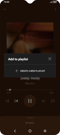 Press CREATE A NEW PLAYLIST. Press CREATE A NEW PLAYLIST.