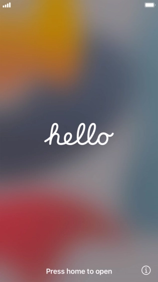 Press the Home key. Press the Home key.