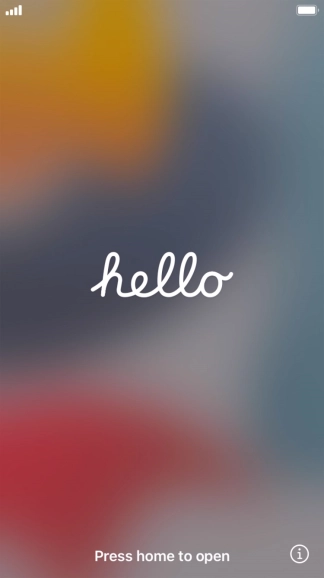 Press the Home key. Press the Home key.