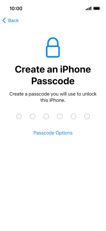 Press Passcode Options. Press Passcode Options.