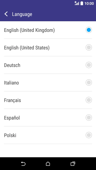Press the required language to add it. Press the required language to add it.