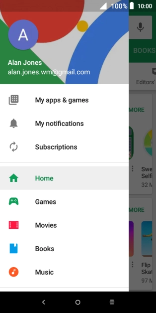 Press My apps & games. Press My apps & games.