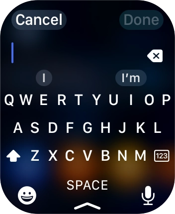 Press the microphone icon to turn on voice input. Press the microphone icon to turn on voice input.