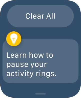 Press the required notification to open it. Press the required notification to open it.