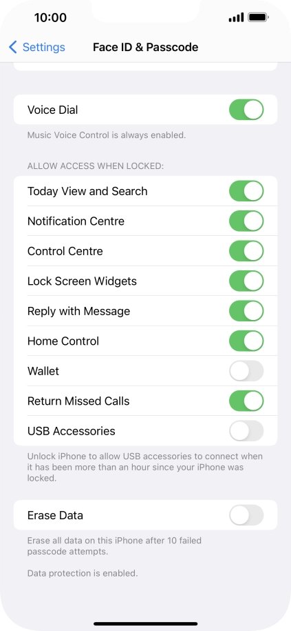 Press the indicator next to Press the indicator next to