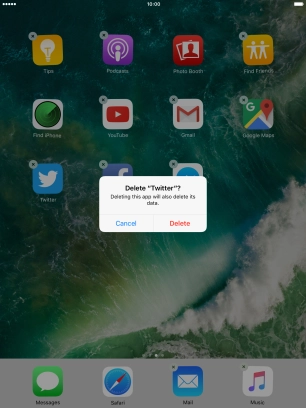 Press Delete. Press Delete.