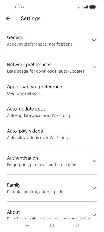 Press Auto-update apps. Press Auto-update apps.