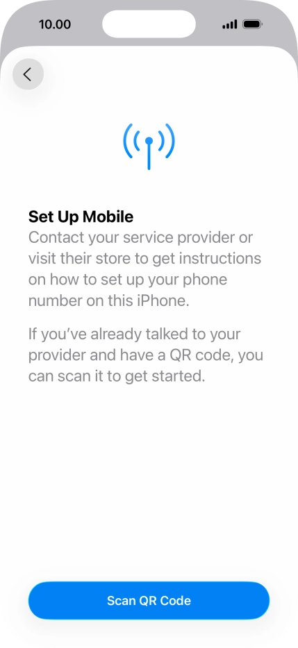 Press Scan QR Code. Press Scan QR Code.