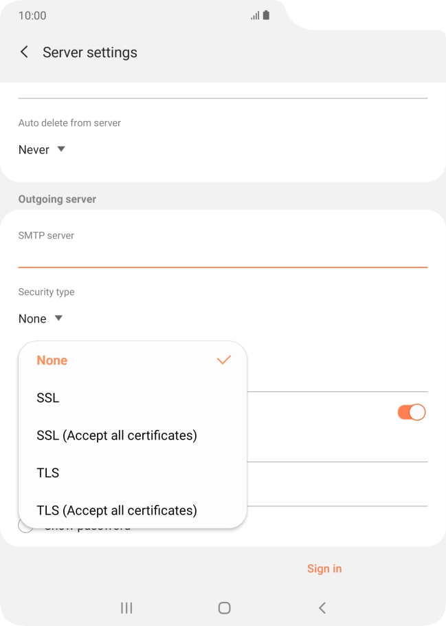 Press None to turn off the function. Press None to turn off the function.