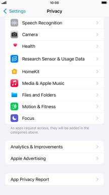 Press App Privacy Report. Press App Privacy Report.