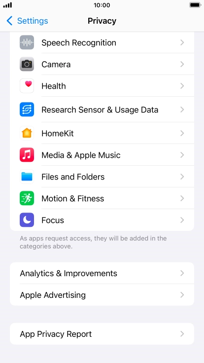 Press App Privacy Report. Press App Privacy Report.