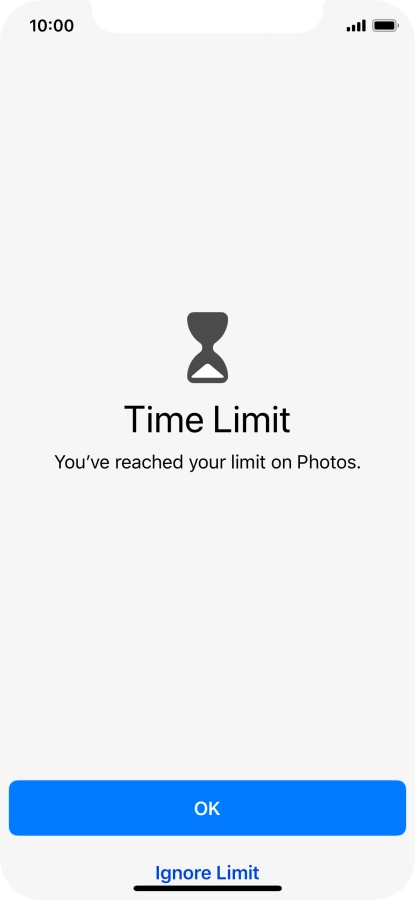 Press Ignore Limit. Press Ignore Limit.