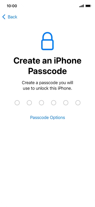Press Passcode Options. Press Passcode Options.