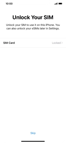 Press SIM Card. Press SIM Card.