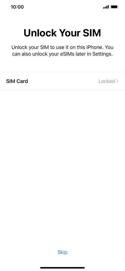 Press SIM Card. Press SIM Card.