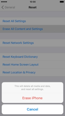 Press Erase iPhone. Press Erase iPhone.