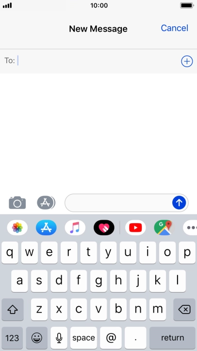 Press To and key in the first letters of the recipient's name. Press To and key in the first letters of the recipient's name.