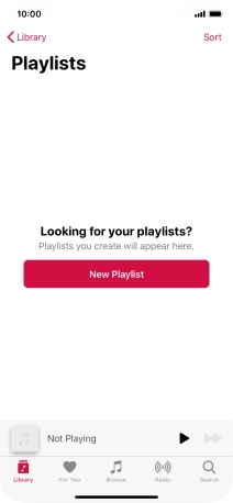 Press New Playlist. Press New Playlist.