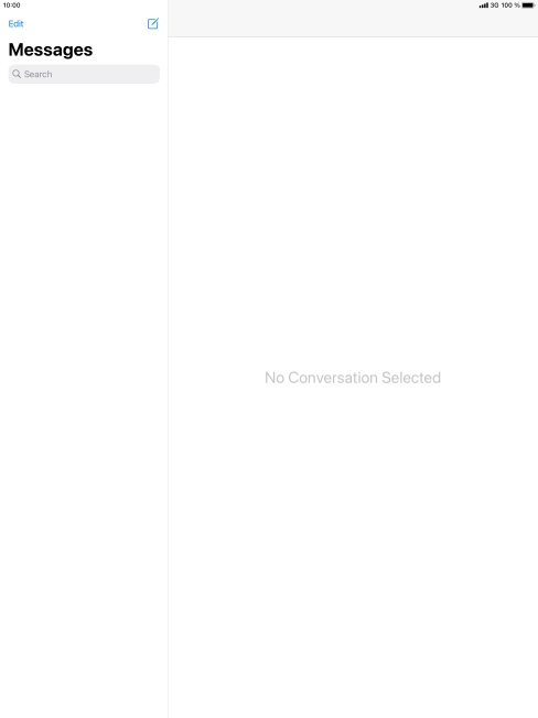 Press the new message icon. Press the new message icon.