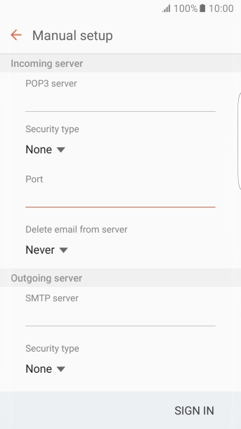 Press the drop down list below Press the drop down list below