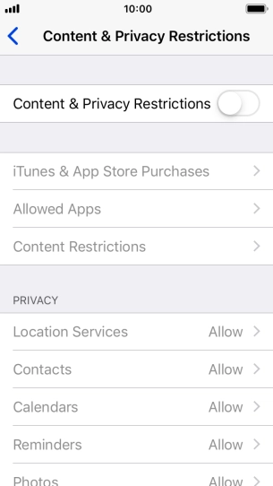Press the indicator next to Press the indicator next to