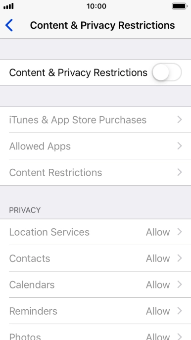 Press the indicator next to Press the indicator next to