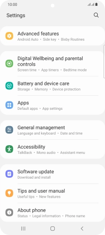 Press Software update. Press Software update.