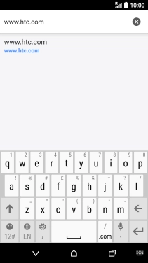 Key in the address of the required web page and press enter. Key in the address of the required web page and press enter.