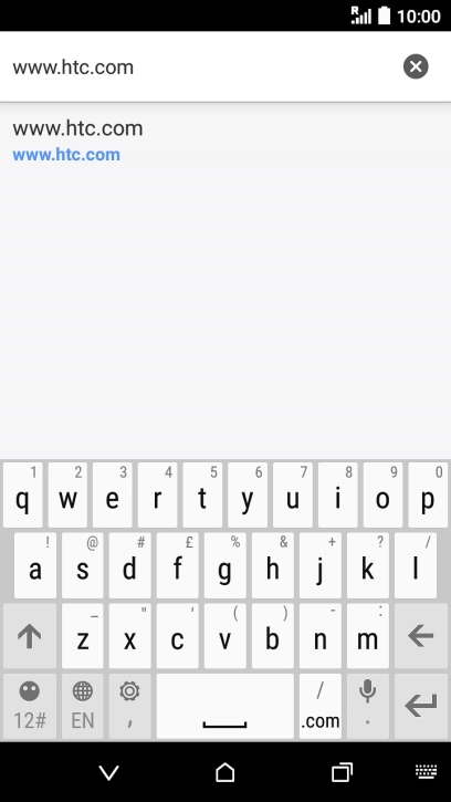 Key in the address of the required web page and press enter. Key in the address of the required web page and press enter.