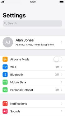 Press Bluetooth. Press Bluetooth.