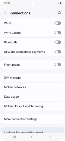 Press SIM manager. Press SIM manager.