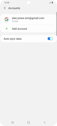 Press the required account. Press the required account.