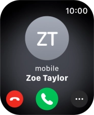 Press the Digital Crown when you get a call. Press the Digital Crown when you get a call.