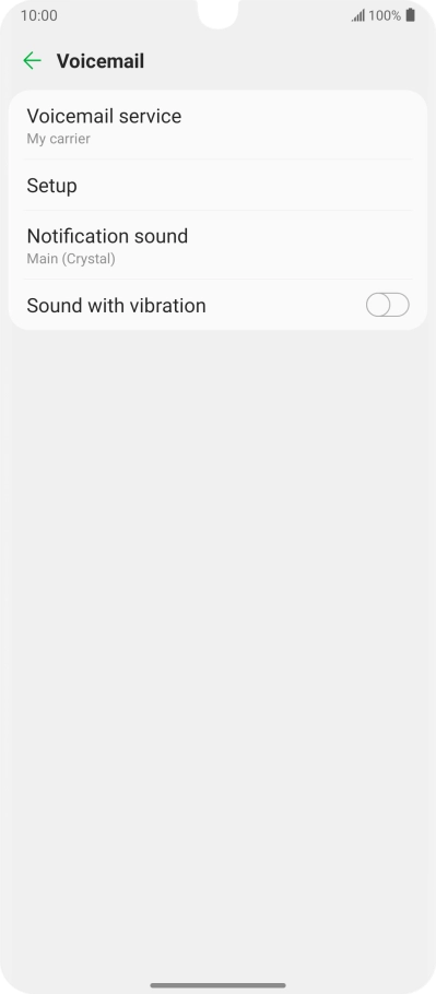 Press Setup. Press Setup.