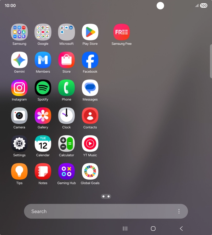 Open a supported app, e.g. Messages. Open a supported app, e.g. Messages.