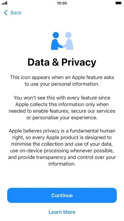 Press Continue. Press Continue.