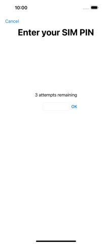 If your SIM is locked, key in your PIN and press OK. If your SIM is locked, key in your PIN and press OK.
