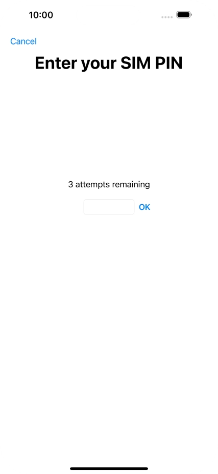 If your SIM is locked, key in your PIN and press OK. If your SIM is locked, key in your PIN and press OK.