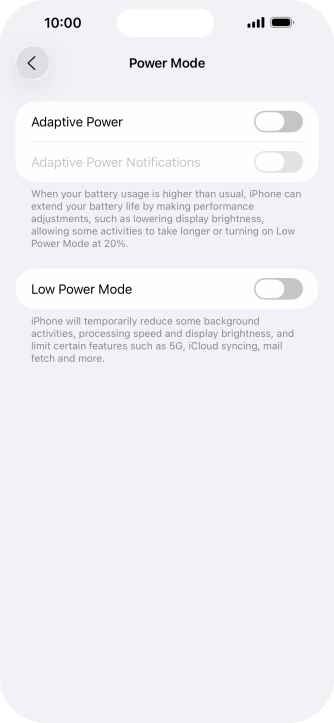 Press the indicator next to Press the indicator next to
