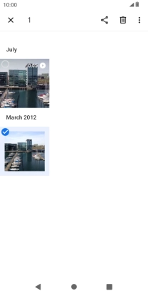 Press the required pictures or videos. Press the required pictures or videos.
