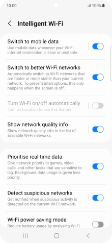Press the indicator next to Press the indicator next to