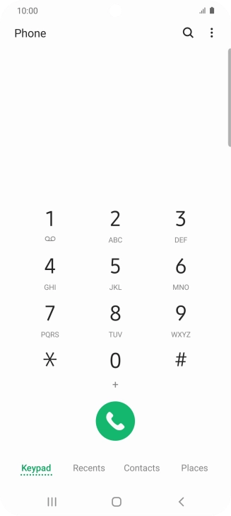 Press the menu icon. Press the menu icon.