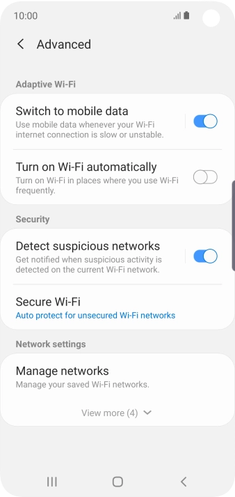 Press the indicator next to Press the indicator next to