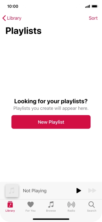 Press New Playlist. Press New Playlist.