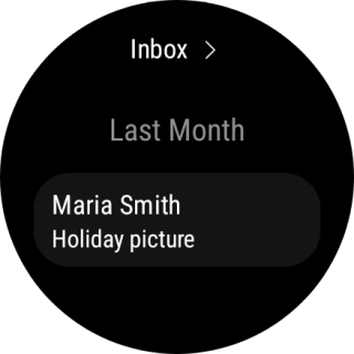 Press the required email message to read it. Press the required email message to read it.